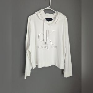 Calvin Klein Women's White Hoodie